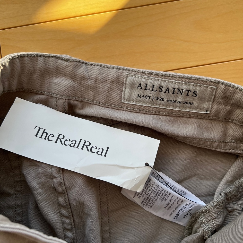 All Saints Mast Women’s Grey Skinny Jeans Size 26 - Picture 4 of 5